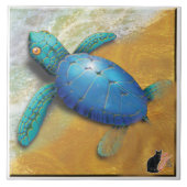 Meeresschildkröte-Fliese Fliese (Vorderseite)