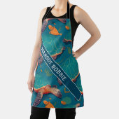 Meeresschildkröte Geometrisches Personalisiertes M Schürze (InSitu)