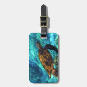 Meeresschildkröte Gepäckanhänger (Vorderseite vertikal)