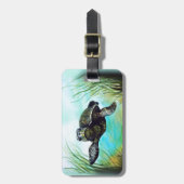 Meeresschildkröte Gepäckanhänger (Vorderseite vertikal)