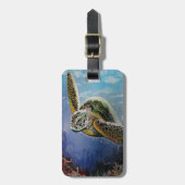 Meeresschildkröte Gepäckanhänger (Vorderseite vertikal)