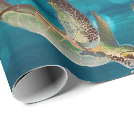 Meeresschildkröte Geschenkpapier (Rolleneckpunkt)