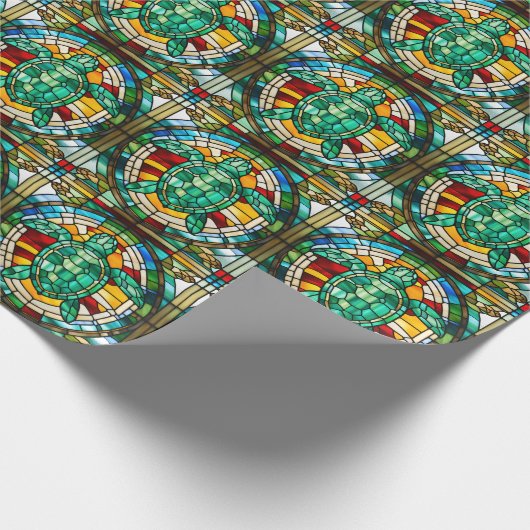 Meeresschildkröte Geschenkpapier (Ecke)