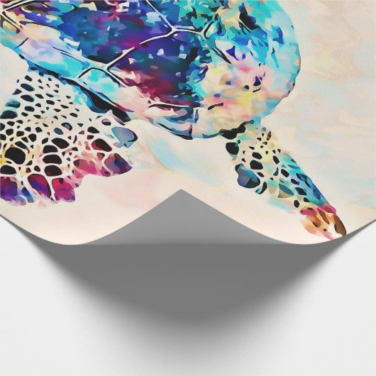 Meeresschildkröte Geschenkpapier (Ecke)