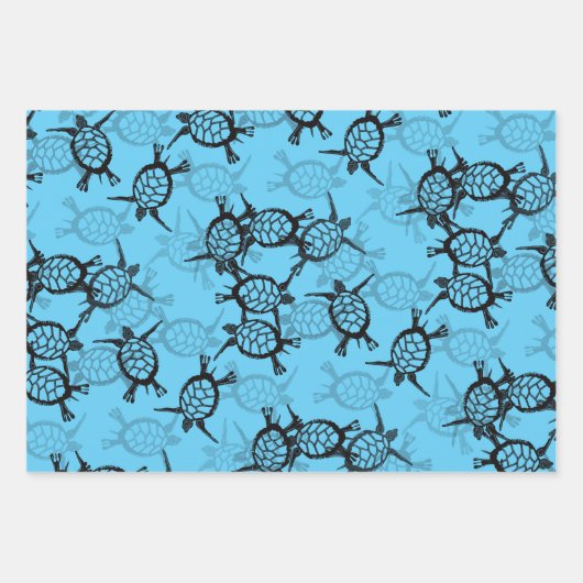 Meeresschildkröte Geschenkpapier Set (Vorderseite 2)