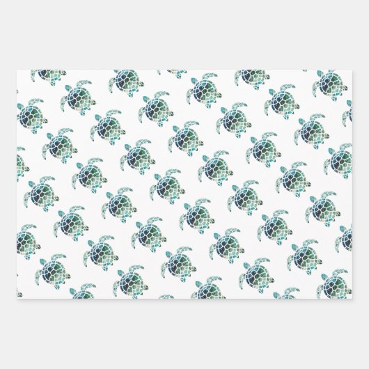 Meeresschildkröte Geschenkpapier Set (Vorderseite)