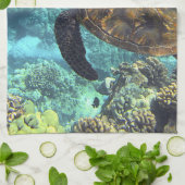 Meeresschildkröte Geschirrtuch (Gefaltet)
