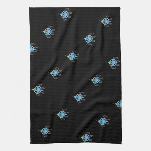 Meeresschildkröte Geschirrtuch (Vertikal)