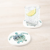 Meeresschildkröte Getränkeuntersetzer (Seite)