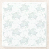 Meeresschildkröte Glasuntersetzer (Rückseite)