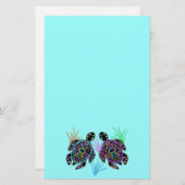 Meeresschildkröte-Glühen Briefpapier (Vorne/Hinten)