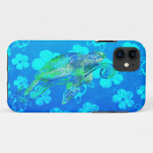 Meeresschildkröte-Grafik Case-Mate iPhone Hülle (Rückseite (Horizontal))