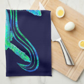 Meeresschildkröte-Grafik Küchentuch (Viertel Falte)
