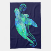 Meeresschildkröte-Grafik Küchentuch (Vertikal)