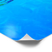 Meeresschildkröte-Grafik Poster (Ecke)