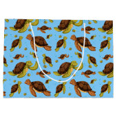 Meeresschildkröte Große Geschenktüte (Rückseite)