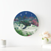 Meeresschildkröte Große Wanduhr (Zuhause)