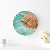 Meeresschildkröte Große Wanduhr (Zuhause)