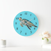 Meeresschildkröte Große Wanduhr (Zuhause)