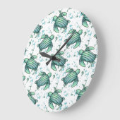 Meeresschildkröte Große Wanduhr (Winkel)
