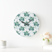 Meeresschildkröte Große Wanduhr (Zuhause)