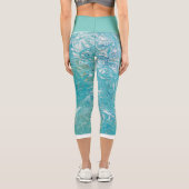 Meeresschildkröte Grüner Hochwald Capri Leggings (Rückseite)