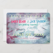 Meeresschildkröte | Hochzeit Speichern Sie die Dat Einladung (Vorderseite)