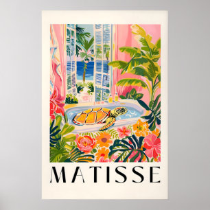 Meeresschildkröte im Badewanne-Kunstprint Pink Bea Poster