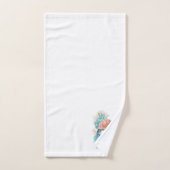 Meeresschildkröte im Korallenriff Badhandtuch Set (Handtuch)