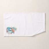 Meeresschildkröte im Korallenriff Badhandtuch Set (Handtuch)