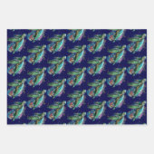 Meeresschildkröte im Unterwasser-Aquarell-Stil Geschenkpapier Set (Vorderseite 2)