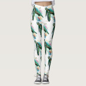 Meeresschildkröte im Unterwasser-Aquarell-Stil Leggings (Vorderseite)