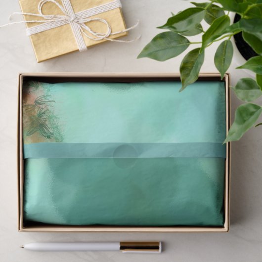 Meeresschildkröte in Blasen Umhüllungspapierblätte Seidenpapier (Geschenk)