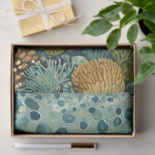 Meeresschildkröte in einem Korallenriff Seidenpapier (Geschenk)