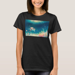 Meeresschildkröte in einem strahlenden Riff T-Shirt