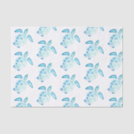 Meeresschildkröte in Pastelltönen Seidenpapier