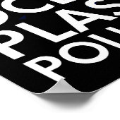 Meeresschildkröte in Plastiksäcken Poster (Ecke)