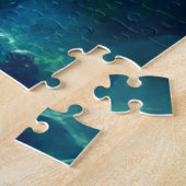 Meeresschildkröte in schönem blauen Wasser Puzzle (Seite)