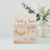 Meeresschildkröte insgesamt (Schildkröten-y) Postkarte (Stehend Vorderseite)