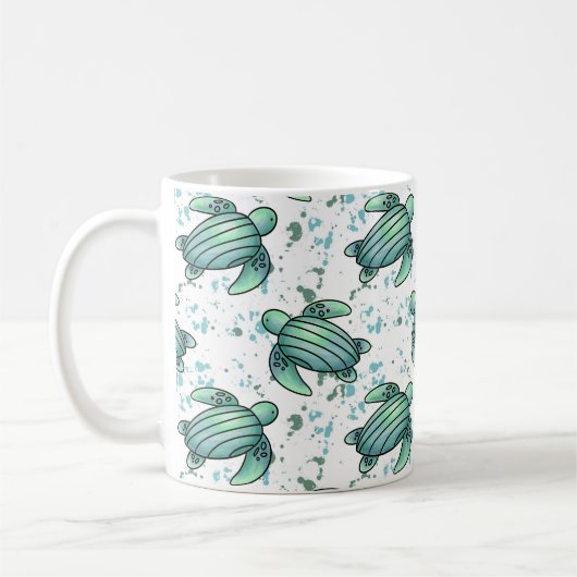 Meeresschildkröte Kaffeetasse (Links)