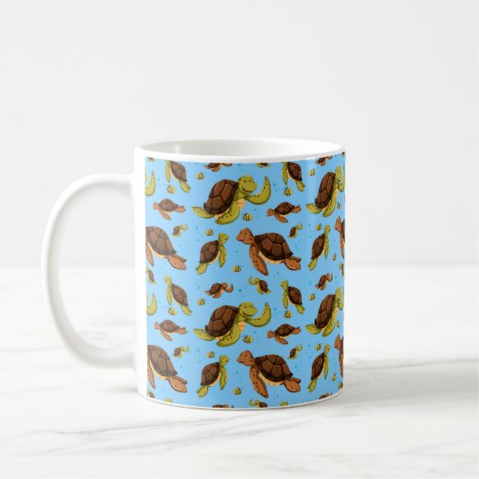 Meeresschildkröte Kaffeetasse (Links)