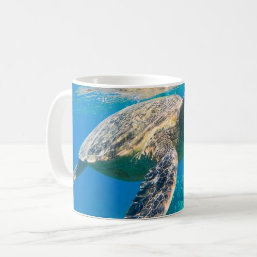 Meeresschildkröte Kaffeetasse (Vorderseite Links)