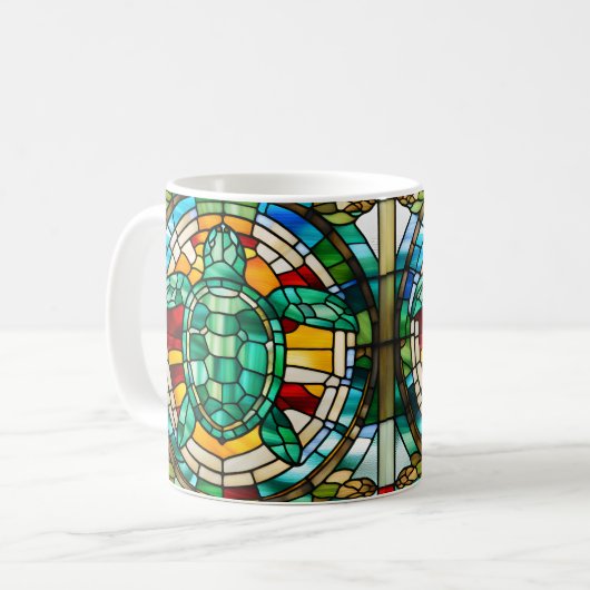 Meeresschildkröte Kaffeetasse (Vorderseite Links)