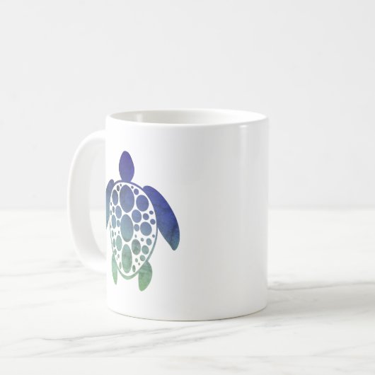 Meeresschildkröte Kaffeetasse (Vorderseite Links)