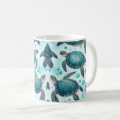 Meeresschildkröte Kaffeetasse (VorderseiteRechts)