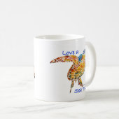 Meeresschildkröte Kaffeetasse (VorderseiteRechts)
