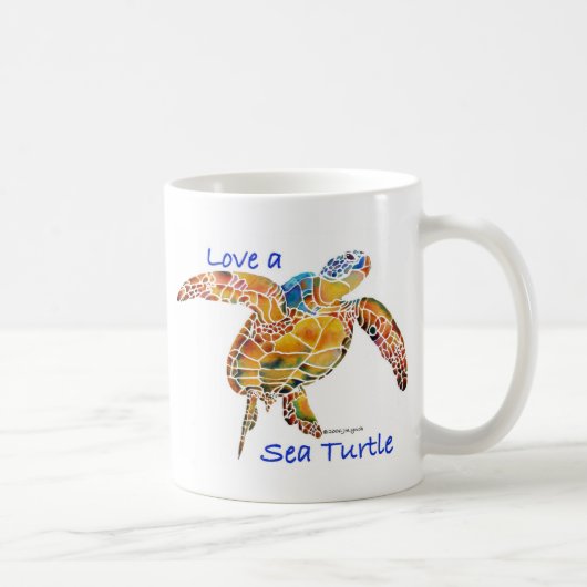 Meeresschildkröte Kaffeetasse (Rechts)