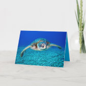 Meeresschildkröte Karte (Vorderseite)