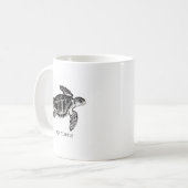 Meeresschildkröte (Kemps Ridley) Kaffeetasse (Vorderseite Links)