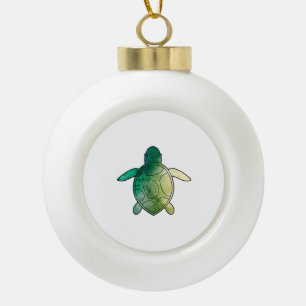 Meeresschildkröte Keramik Kugel-Ornament